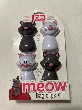 Joie Meow XL Cat Bag Clips - Gray & Light Purple (4 pc)